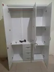 Foreign Made Wooden Wardrobe - 3 Doors, 3 Drawers - 2