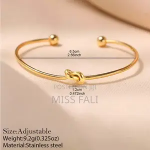 Silver Knot Cuff Bracelet