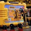 INGCO 20V Cordless Brushless Drill Driver with 47 Pcs Accessories - 1