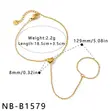 Amora Hand Chain - Gold Tone - 2