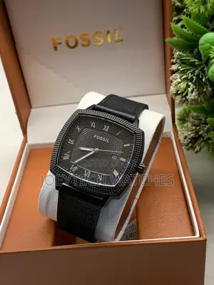 Fossil Men's Classic Square Leather Watch