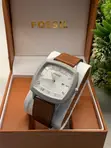 Fossil Men's Classic Square Leather Watch - 3