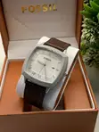 Fossil Men's Classic Square Leather Watch - 4