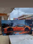 Car Wall Art - Wooden Board - 1