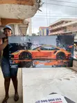 Car Wall Art - Wooden Board - 2