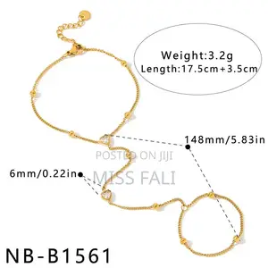 Heartline Handchain - Gold