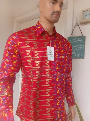 African Print Ready-to-Wear Men's Shirt