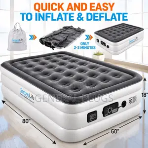 Royal Comfort Original Inflatable Air Mattress with Automatic Pump (Double)