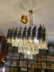 Black and Gold Square 400 Chandelier Lights - 2