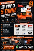 5 Tonne 3-in-1 Electric Car Jack Set - 1