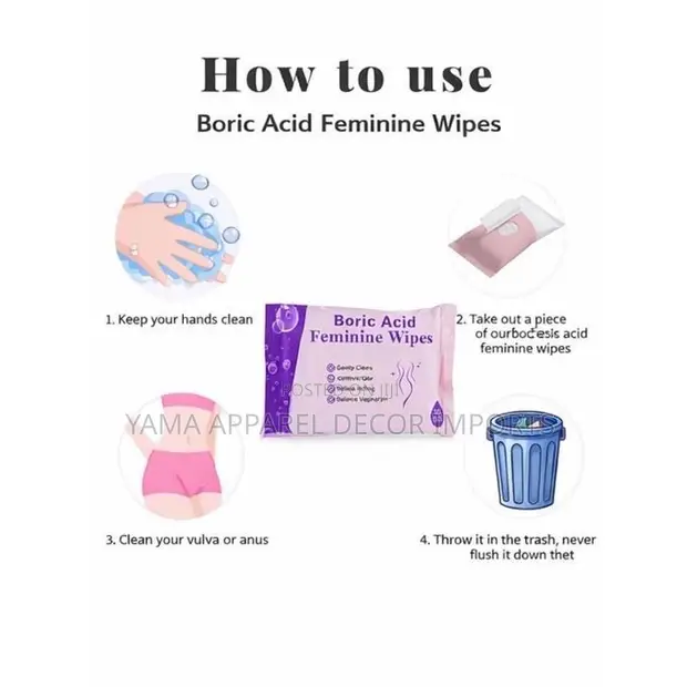 Boric Acid Feminine Wipes - 1