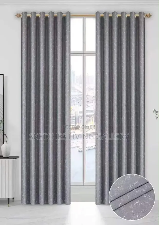 Adam Home 2-Pair Blackout Curtains - 1