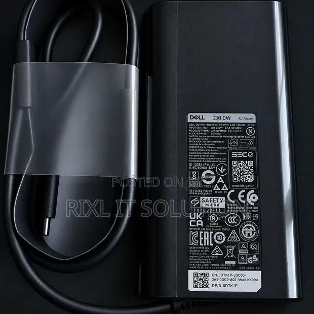 Original Dell XPS/Precision USB-C 130W Laptop Charger - Brand New - 1