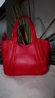 Bags 4 U Red Leather Handbag - 4