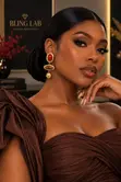Scarlet Amber Drops Earrings - 3