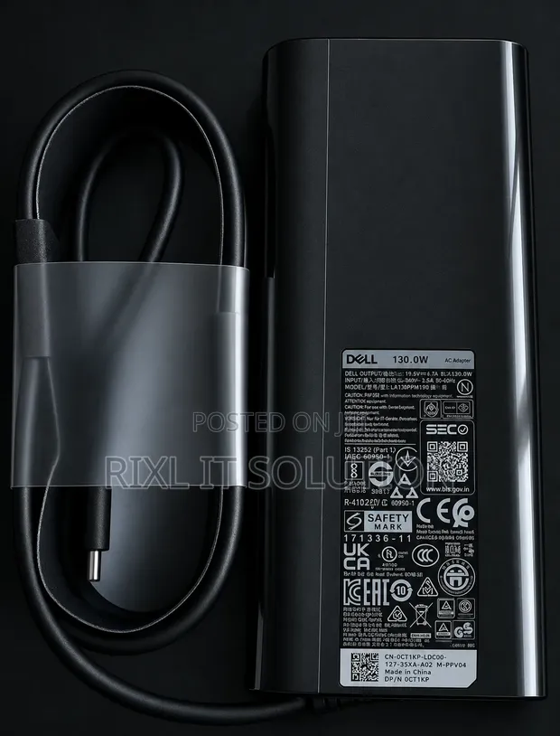 Brand New Dell 130W Type-C Laptop Charger for XPS, Latitude, Precision - 1