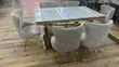 6 Seater Marble Dining Set - 1