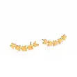 Golden Bloom Ear Climbers - 1