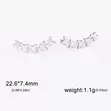 Golden Bloom Ear Climbers - 4