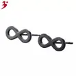 Infinity Stud Earrings - Black - 1