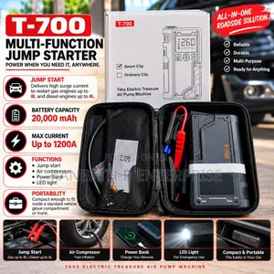 T-700 Multi-Function Car Jump Starter 20,000mAh 1200A