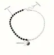 Ying Yang Necklace - Black/White - 2