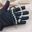 Ying Yang Necklace - Black/White - 4