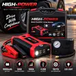 High-Power Multi-Function Jump Starter - 1000A Peak, 150 PSI Compressor - 2