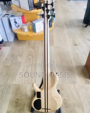 Cort A5 Plus SC Amber Open Pore Bass Guitar (Bag Included)