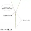 Prismé Lariat Necklace - Gold-Tone Blue, Yellow, Pink Crystals - 1