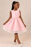 Rosette Belle Party Dress - Pink, 6-7 Years - 1