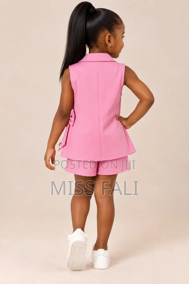 Angel Girls' 3-Piece Pink Bow Set - 1