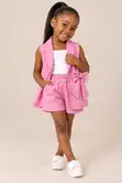 Angel Girls' 3-Piece Pink Bow Set - 2