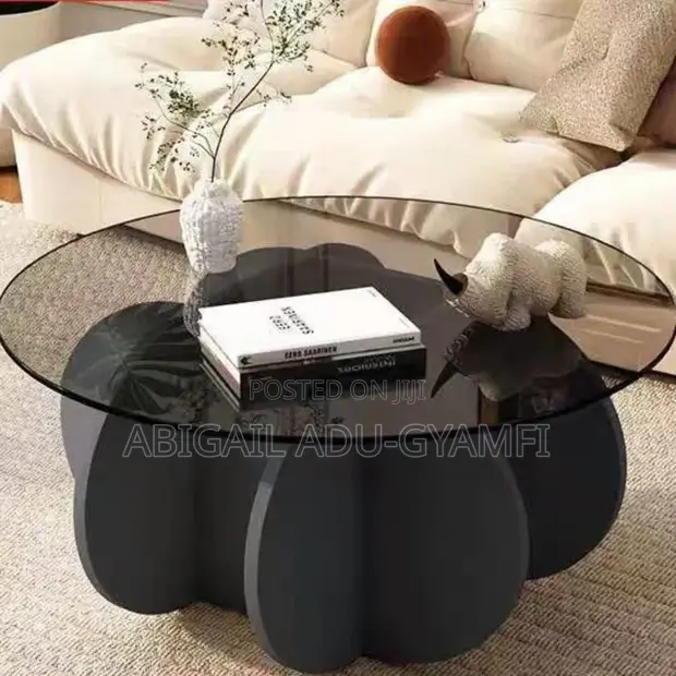Center Table - Wood and Glass - 1