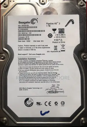 1TB Seagate SATA Desktop Hard Drive
