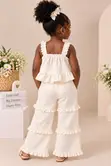 Ivory Ruffle Co-Ord Set - 3-4 Years - 1