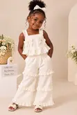 Ivory Ruffle Co-Ord Set - 3-4 Years - 2