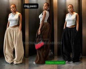 Brand New Corduroy Palazzo Pants - Beige