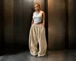 Brand New Corduroy Palazzo Pants - Beige - 2