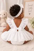 Angel Lace Baby Romper - 3-6 Months - 1