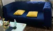 Wood-Mode Sofa Chairs - Blue Leather - 1