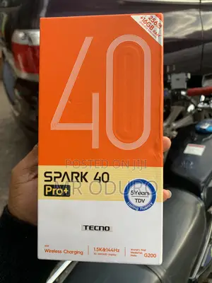 New Tecno Spark 40 Pro+ 256GB Black