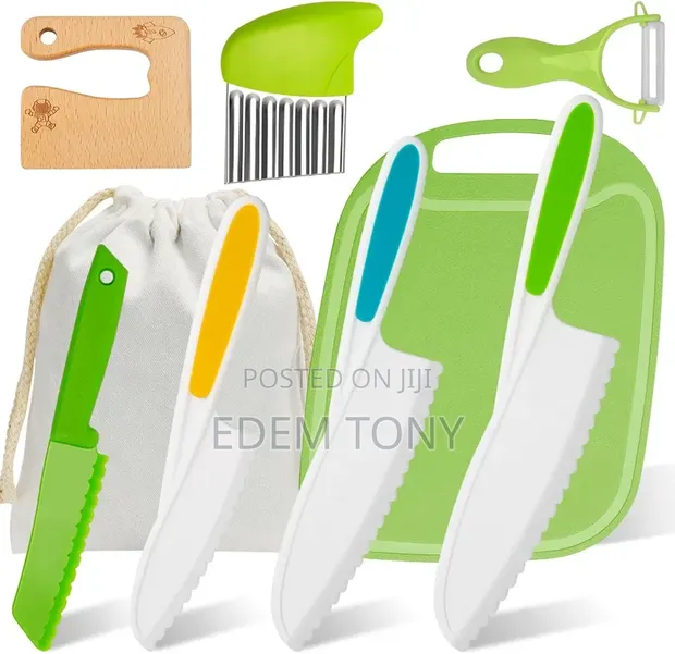 8 Piece Children's Safe Knife Set - 1