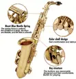 Professional E-Flat Alto Saxophone Set with Cordless Microphone - 3