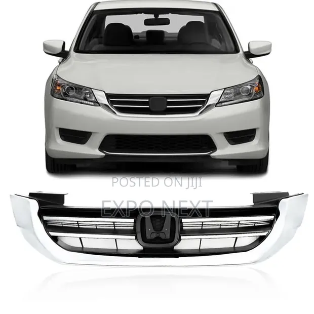 Honda Accord Sedan 2013-2015 Front Bumper Grille - Chrome - 1