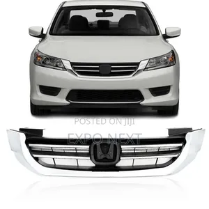 Honda Accord Sedan 2013-2015 Front Bumper Grille - Chrome
