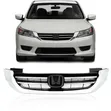 Honda Accord Sedan 2013-2015 Front Bumper Grille - Chrome - 1