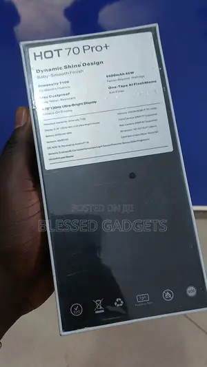 New Infinix Hot 70 Pro 5G+ 256GB Black