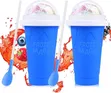 Slushie Cup 2 Pack - DIY Frozen Magic Squeeze Cups - 2