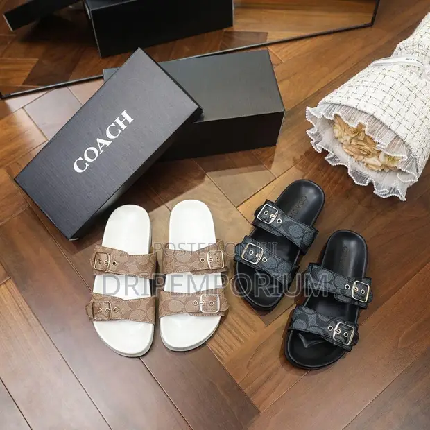Coach Luxury Double Buckle Slide - 1